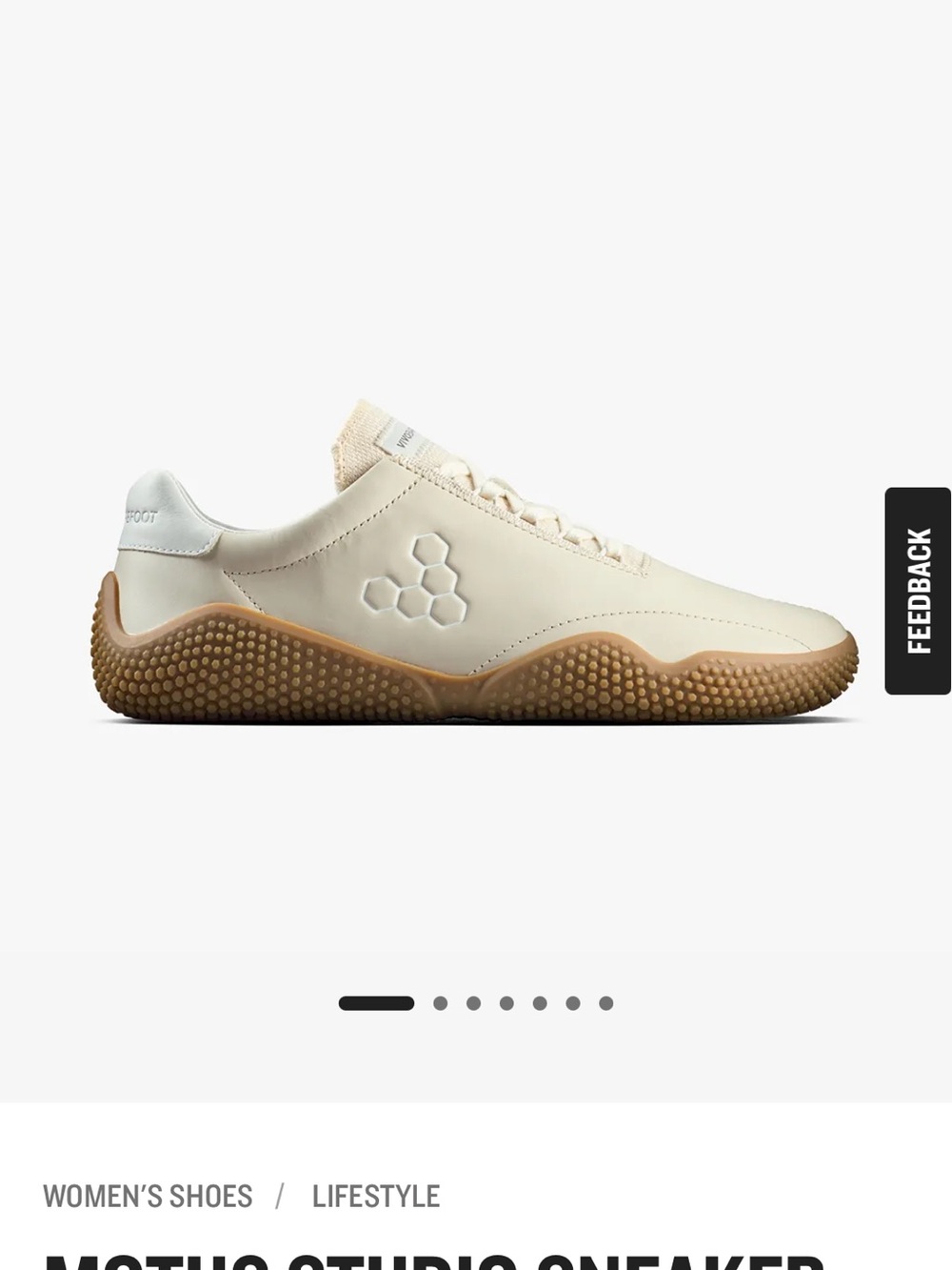 Vivo Barefoot Women’s Sneakers in Cream and Gum